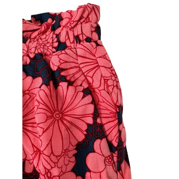 Ingrid + Isabel Women’s Sz S Orange Tropical Floral Maternity Shorts Pockets - Picture 12 of 13